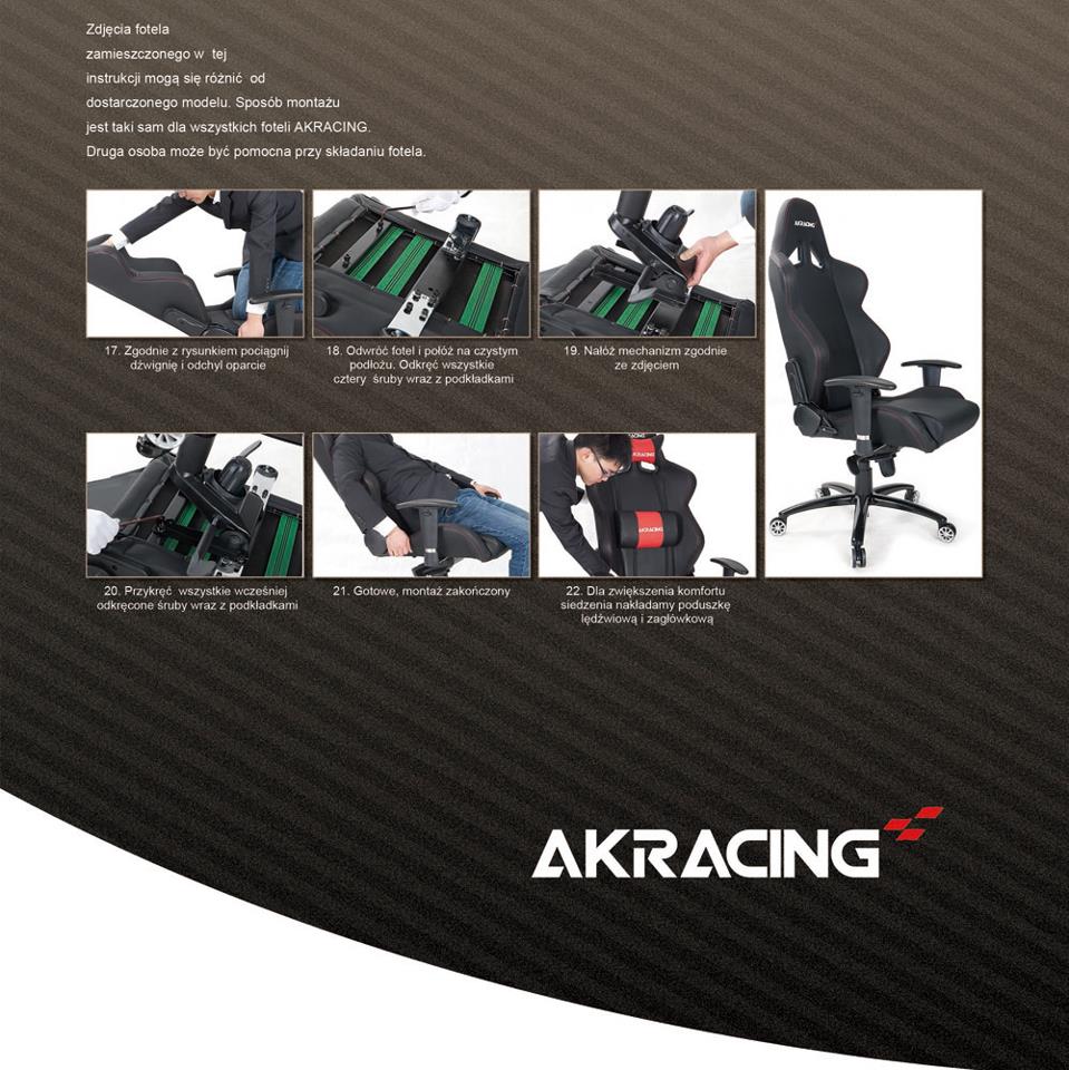 AKRacing Gaming Czarny (AK-K7012-BB) (materiałowy) - Fotel - Morele.net